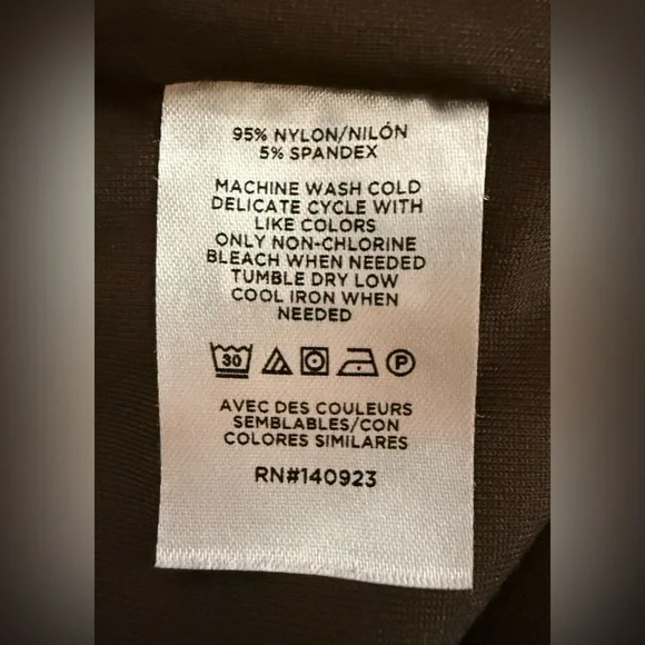 LOFT Versa 360 Knit Tank Bodysuit Brown Coconut Shell Sleeveless Size M - Picture 6 of 8